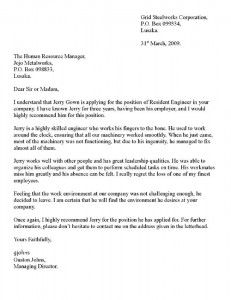 2 sample letter of recommendation from a former employer example of letter of recommendation from employer