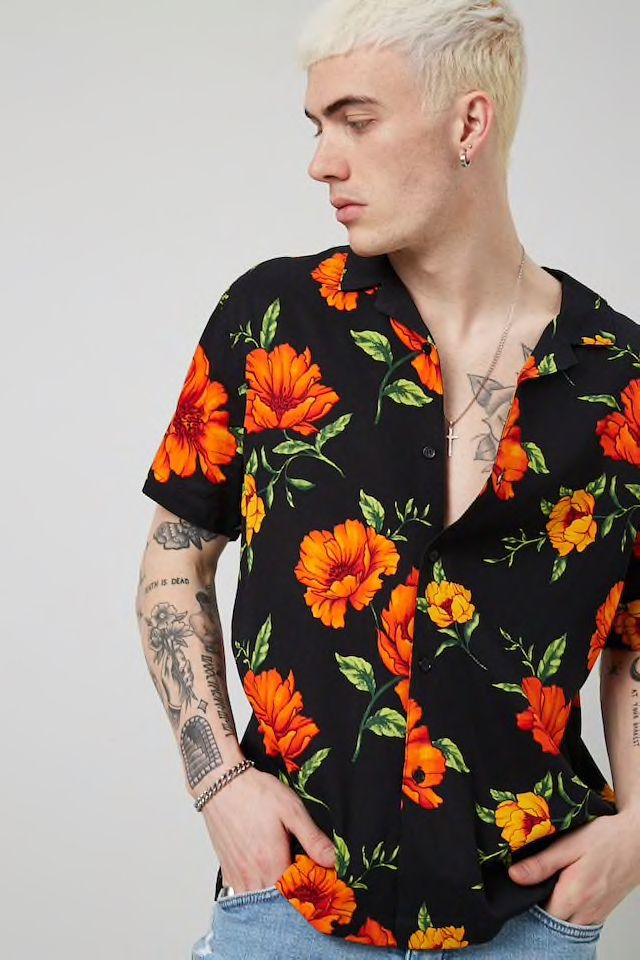 Classic Fit Floral Print Shirt | Men's button down shirt ...