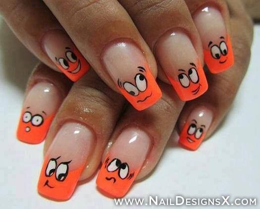 Abstract Faces Nail Art Stylish Nails Art Abstract Nail Art Nail Art
