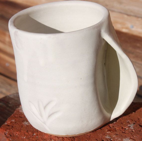 Owl Mug Right Hand Pottery Warmer By Poetryinpottery