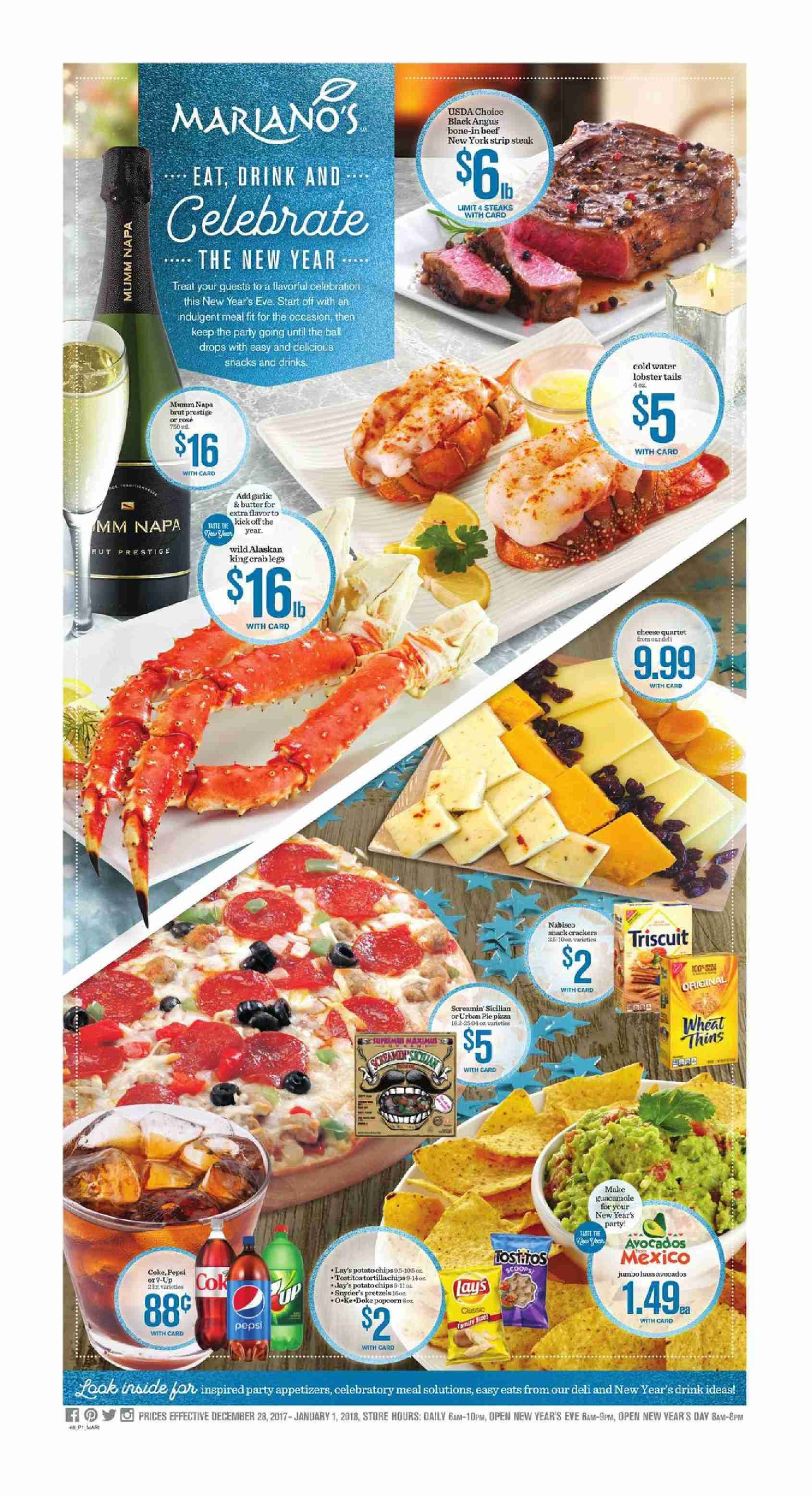 marianos circular december 28 january 1 2018 http www mariano s weekly flyer