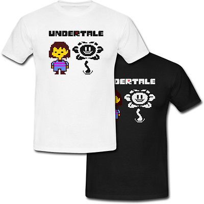 undertale game logo protagonist flowey t shirt usa size undertale undertale size