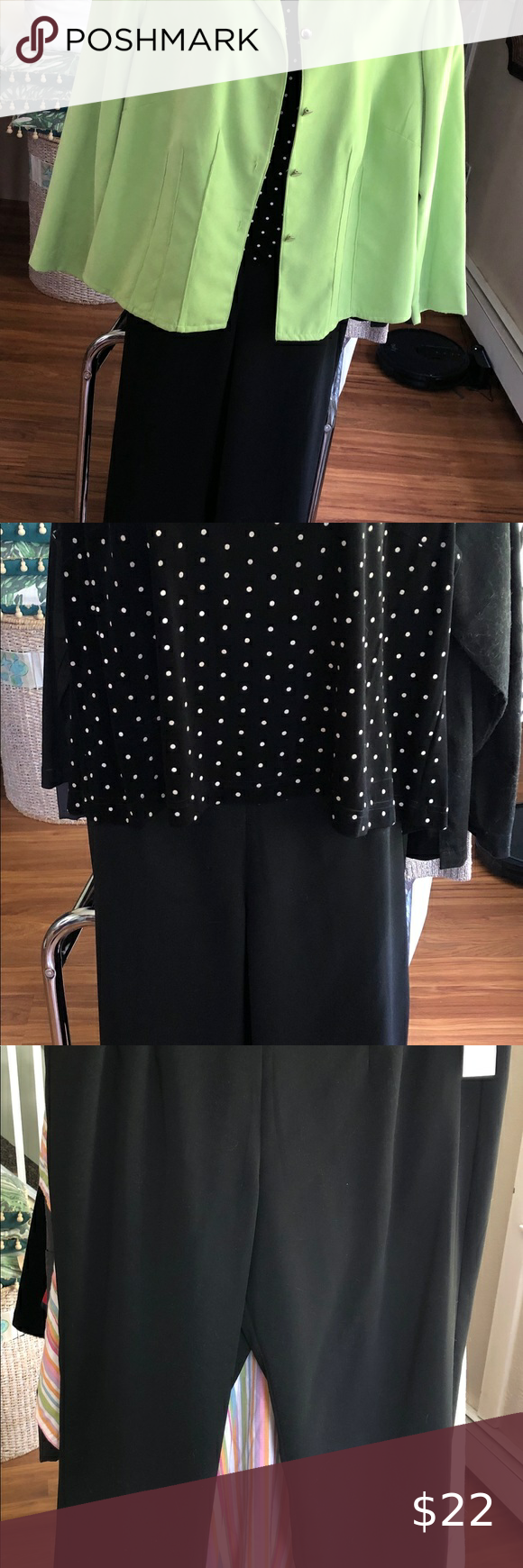 ladies lime green trouser suit