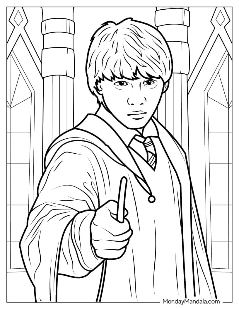 44 harry potter coloring pages free pdf printables – Artofit