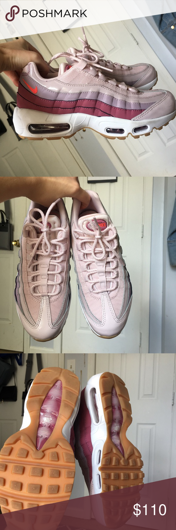 And Nike Women's Once 95 Purple Us Climax Pink Worn Or 8 Air Max IE9HD2