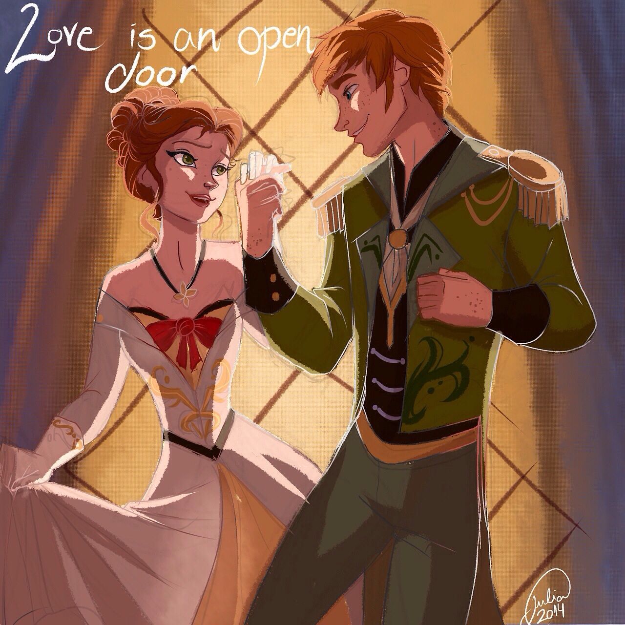 Frozen Fan Art Genderbent Love Is An Open Door Disney Disney Gender Swap Gender Bent Disney