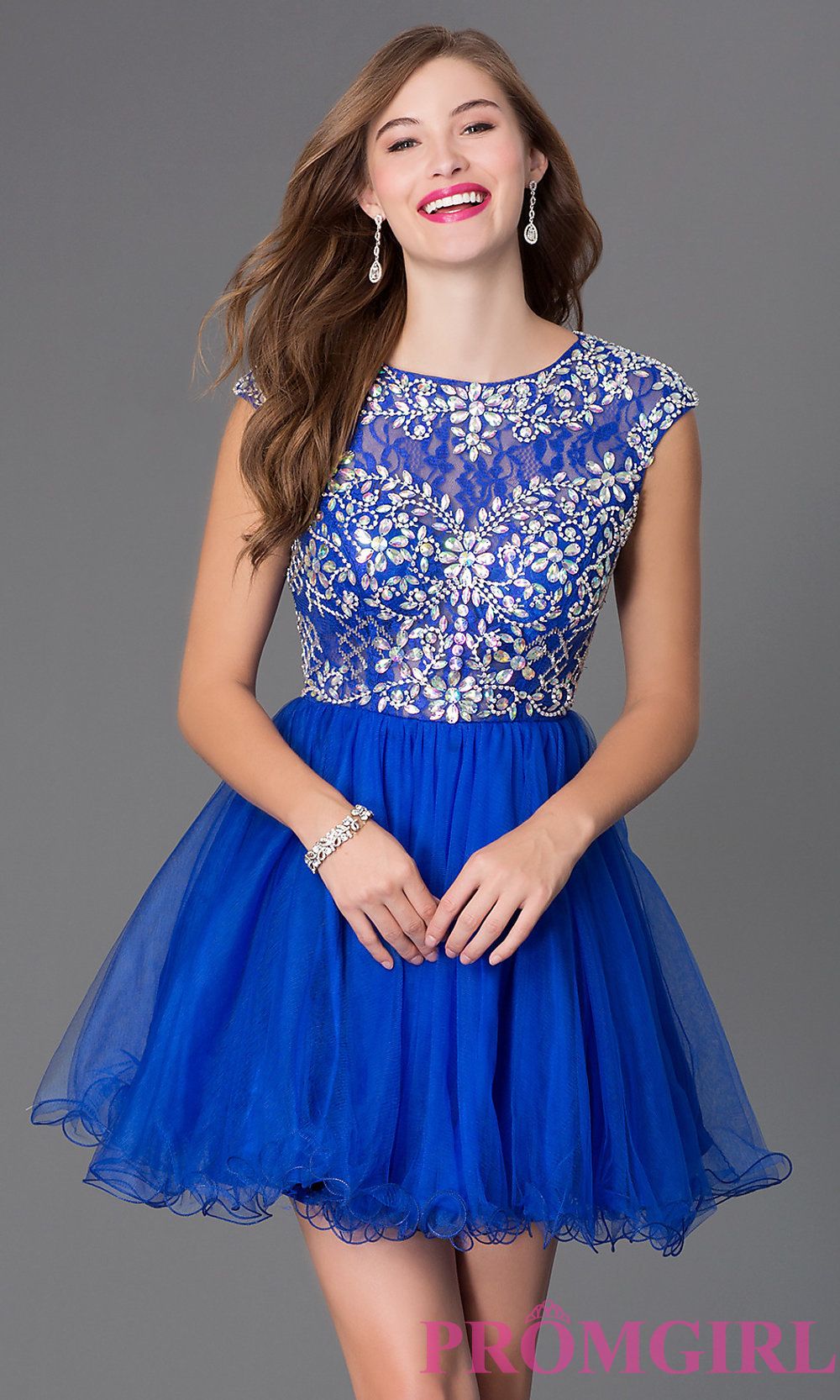Image Of Short Tulle Skirt Beaded Bodice Cap Sleeve Baby Doll Image Of Short Tulle Skirt Beaded Bodice Cap Sleeve Baby Doll Dress Detail 1