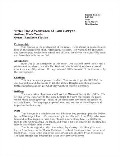 How to write a report for college