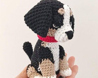 PDF AmiDogs Bernese Mountain Dog amigurumi dog CROCHET PATTERN | Etsy