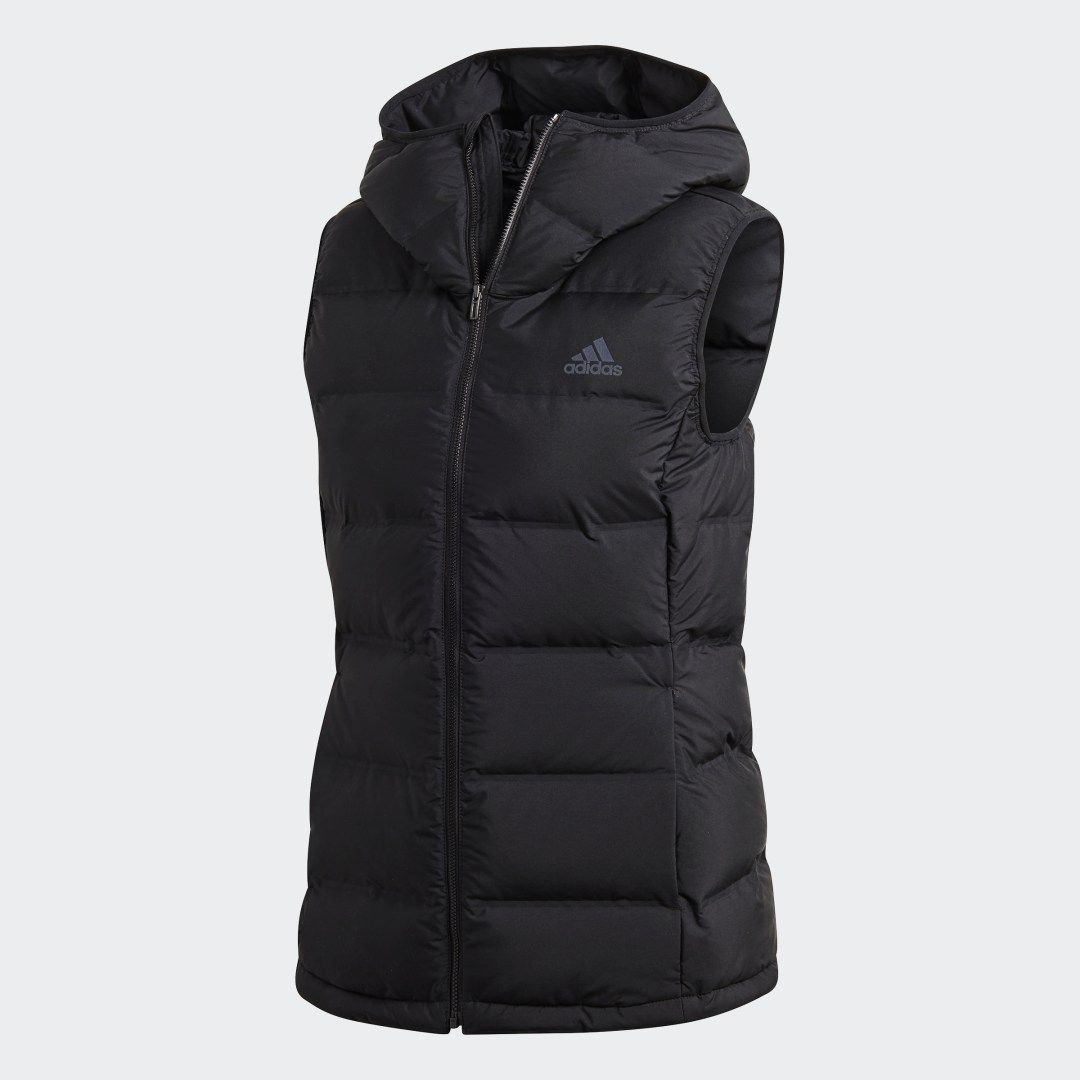 Adidas Helionic Down Vest Black Adidas Us Down Vest Hooded Vest Outfit Puffer Vest Outfit