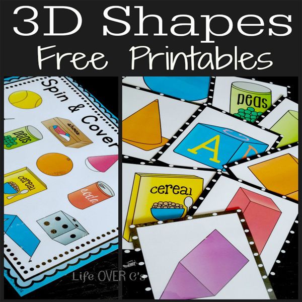 Here’s a fun set of free activities for teaching 3D Shapes (solids)! We had so much fun with our 2D