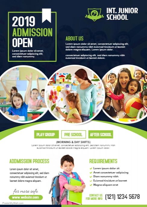 junior school flyer template flyer design inspiration school pamphlet design