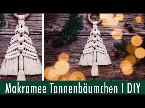 Makramee Tannenbaum I DIY I Kleiner Wandbehang für Weihnachten