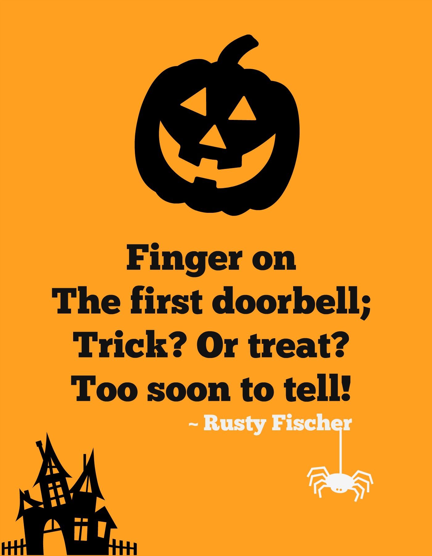 First doorbell... A Halloween Poem | Halloween poems, Halloween rhymes