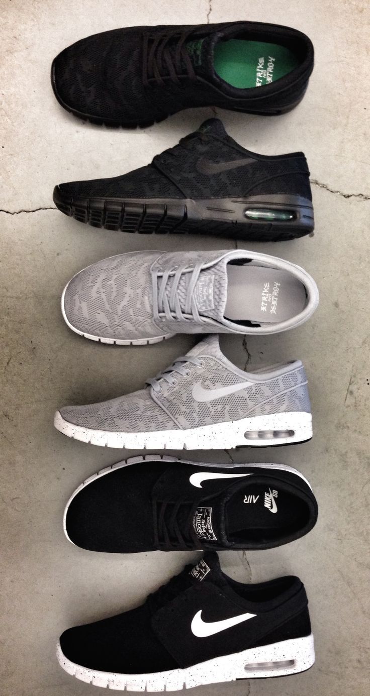 Shoes Running Girl Girls Nike Gray Black White