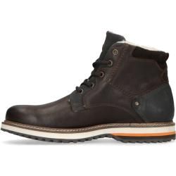 Braune Schnürboots mit Kunstfellfutter (40,41,42,43,44,45,46)