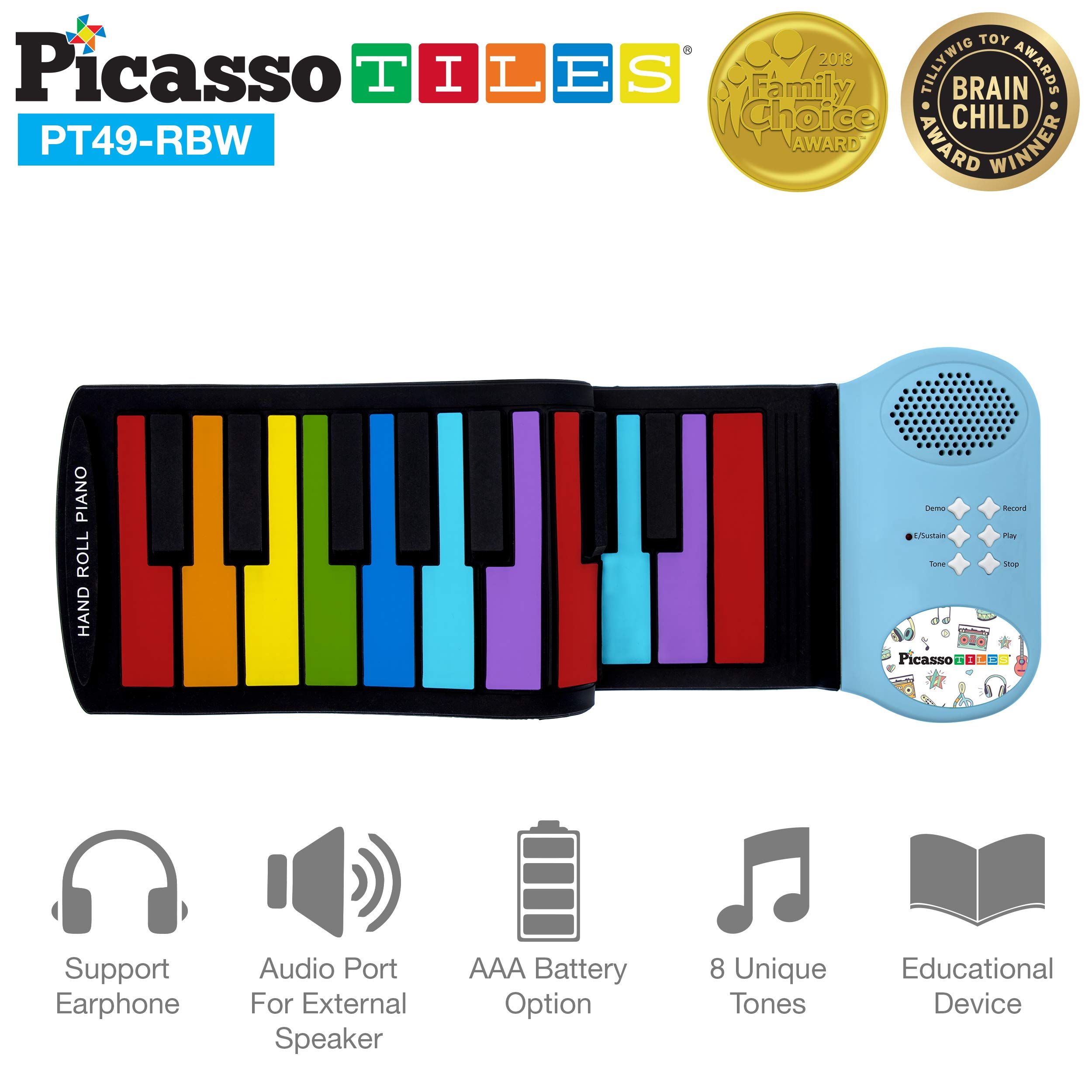 Digitales 49-Tasten Keyboard Set E-Piano Schüler Noten Kinder Demo Lila Violett Digitales 49-Tasten Keyboard Set E-Piano Schüler Noten Kinder Demo Lila Violett
