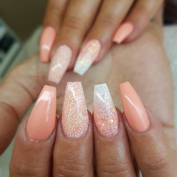 70 Attractive Acrylic Coffin Nails To Try This Fall Long Acrylic Nails Trendy Nails Gorgeous Nails
