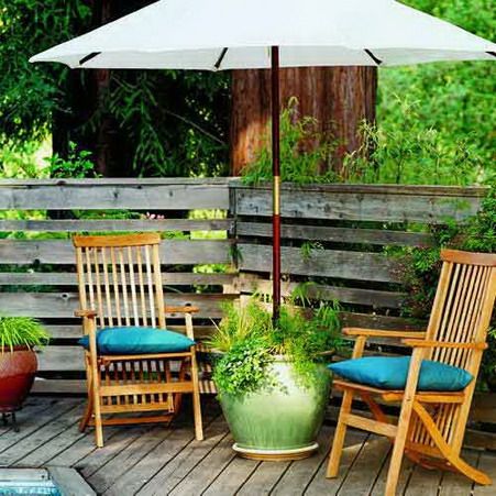 15 Fabulous Small Patio Ideas To Make Most Of E Wonderful Solution For Small Patio Design Umbrella In Potted Plant