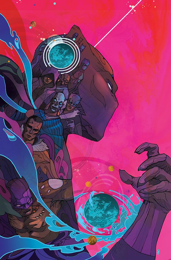 herochan: Black Panther Variant cover art for New Avengers #18. Created