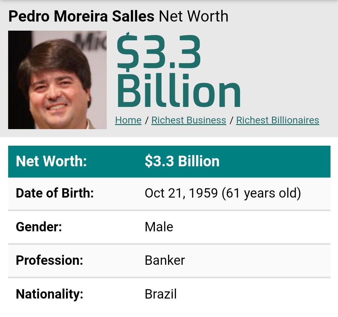 Pedro Moreira Salles net worth | Net worth, Worth, Pedro