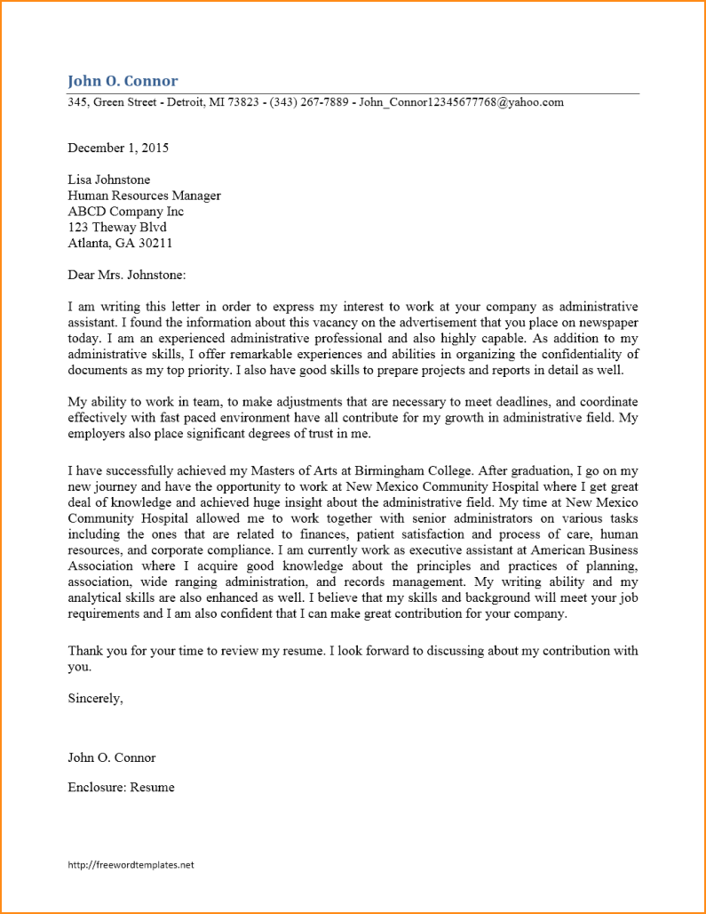 Administrative Assistant Cover Letter Samples Delectable Administrative Assistant Cover Letterver Letter Job Application . Administrative Assistant Cover Letter Samples Simple Administrative Assistant Cover Letterver Letter Job Application .