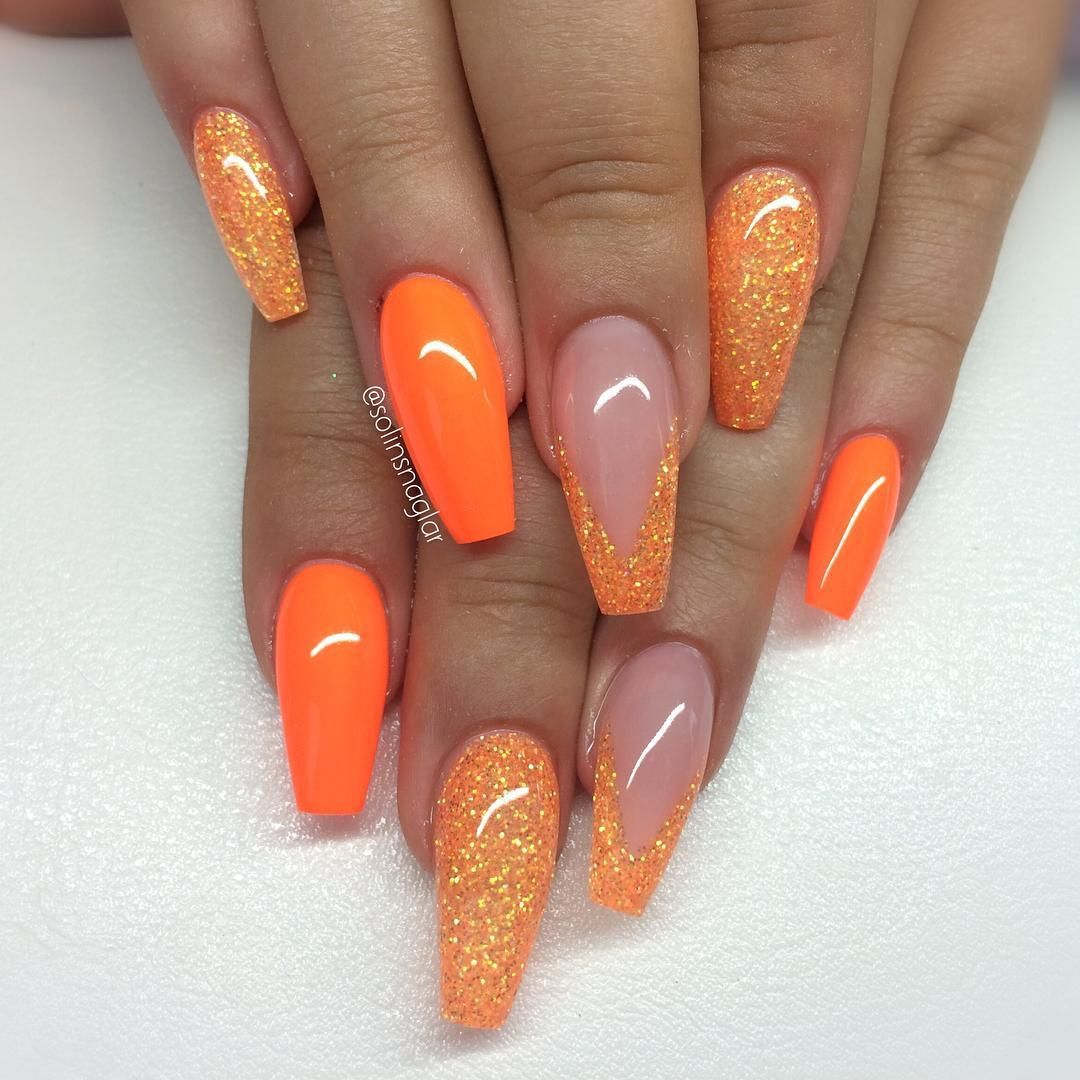 Solin Sadek On Instagram Neon Orange Med Matchande Glitter