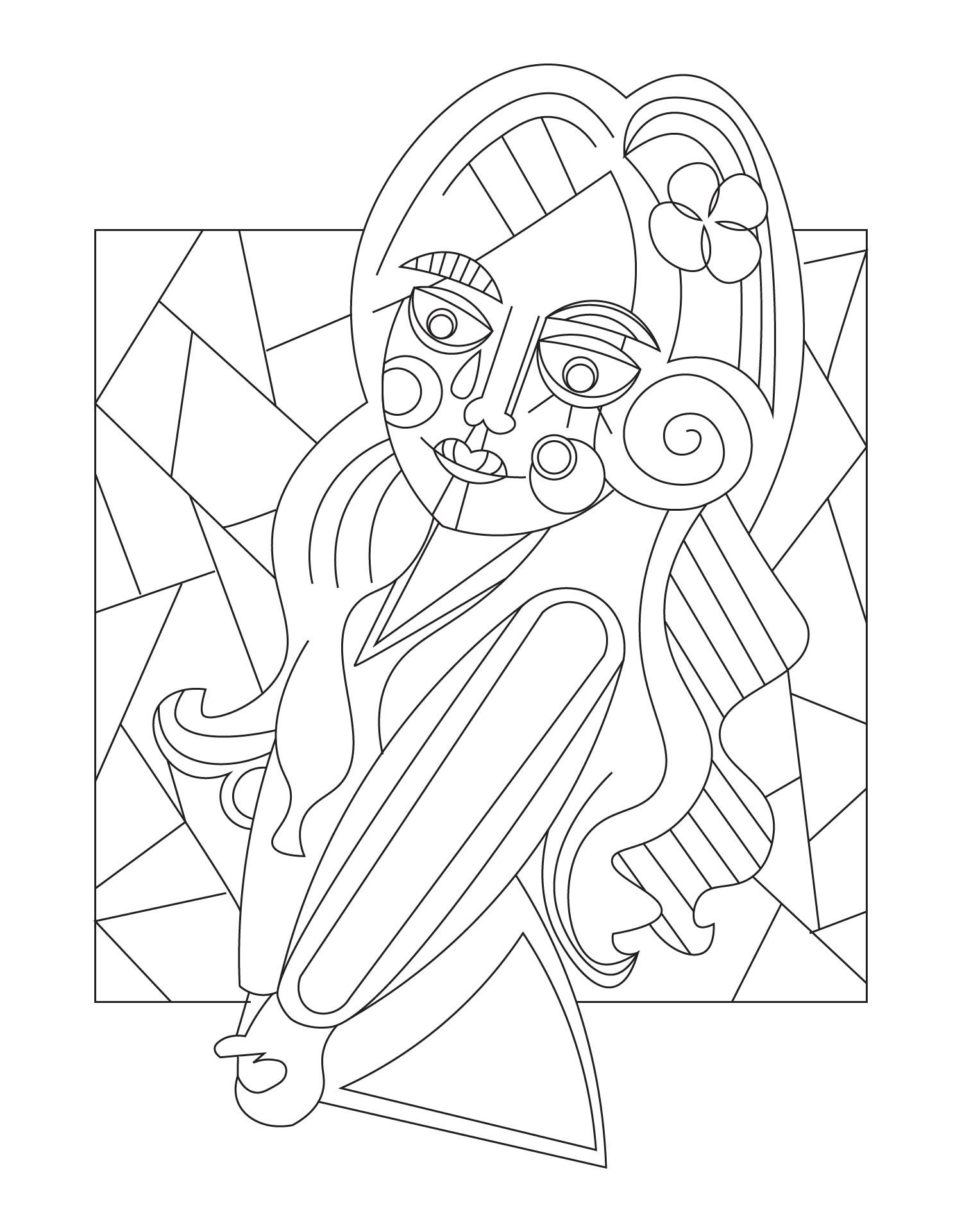Picasso art coloring pages 10 free pdf printables – Artofit