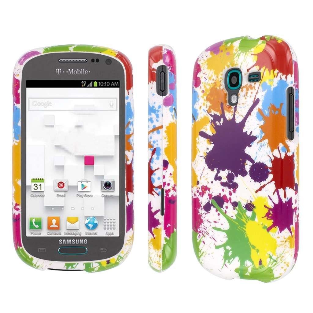 Samsung Galaxy Exhibit Case T599 Mpero Collection Full Coverage Paint Splatter White Case For Samsung Galaxy Exhibit T599 Samsung Galaxy Samsung Galaxy