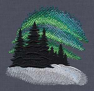 Aurora Borealis | Urban threads, Embroidery designs, Embroidery