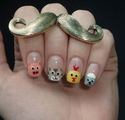 Ink361 The Online Instagram Web Viewer Animal Nail Designs Animal Nails Farm Animal Nails