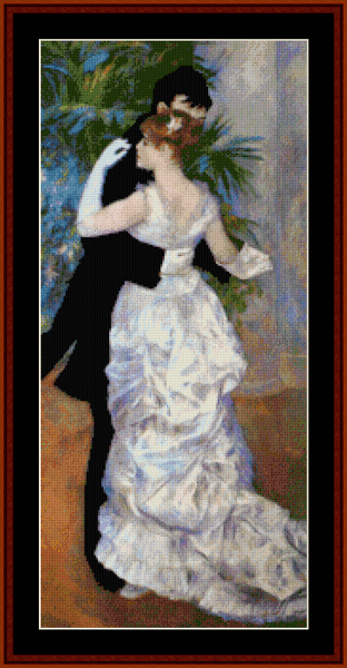 Impressionist Renoir/'s City Dance Counted Cross Stitch Chart Pattern