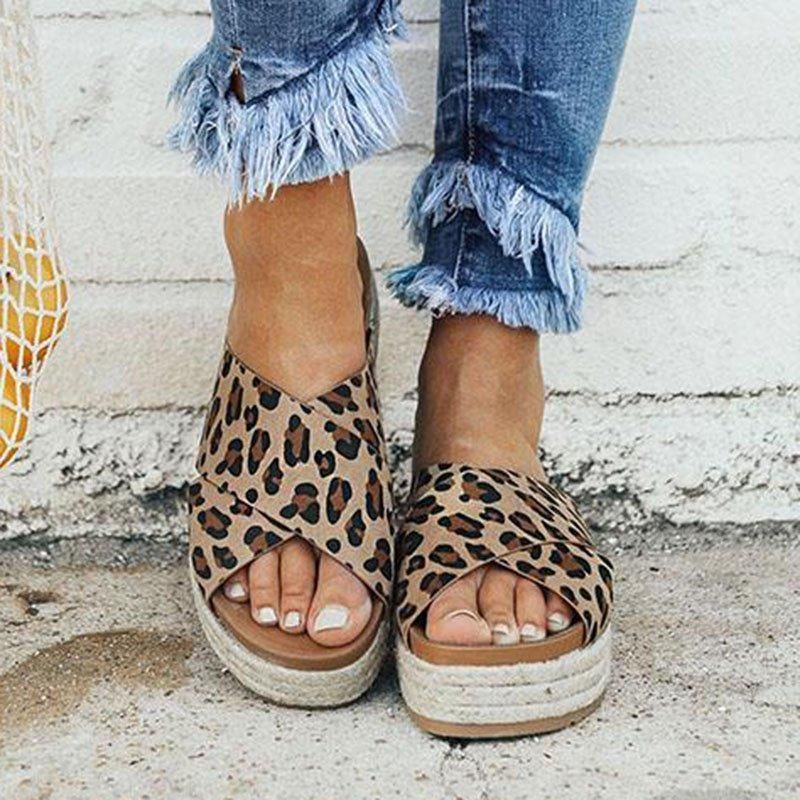 Damen Sandalen Casual Damen Sommer Wedge Peep Toe High Heel Plattform Pantoletten Anti-Rutsch-Sandalen Damen Sandalen Casual Damen Sommer Wedge Peep Toe High Heel Plattform Pantoletten Anti-Rutsch-Sandalen
