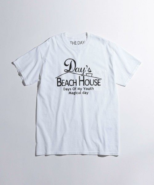 BEAUTY & YOUTH / ＜THE DAY＞ BEACH HOUSE TEE/Tシャツ | Tシャツ デザイン, Tシャツ, シャツのデザイン