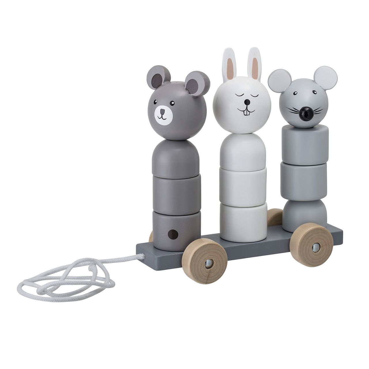 Kinder Nachziehtier Stapelfigur Stapeltiere Kinderspielzeug bloomingville kinder spielzeug