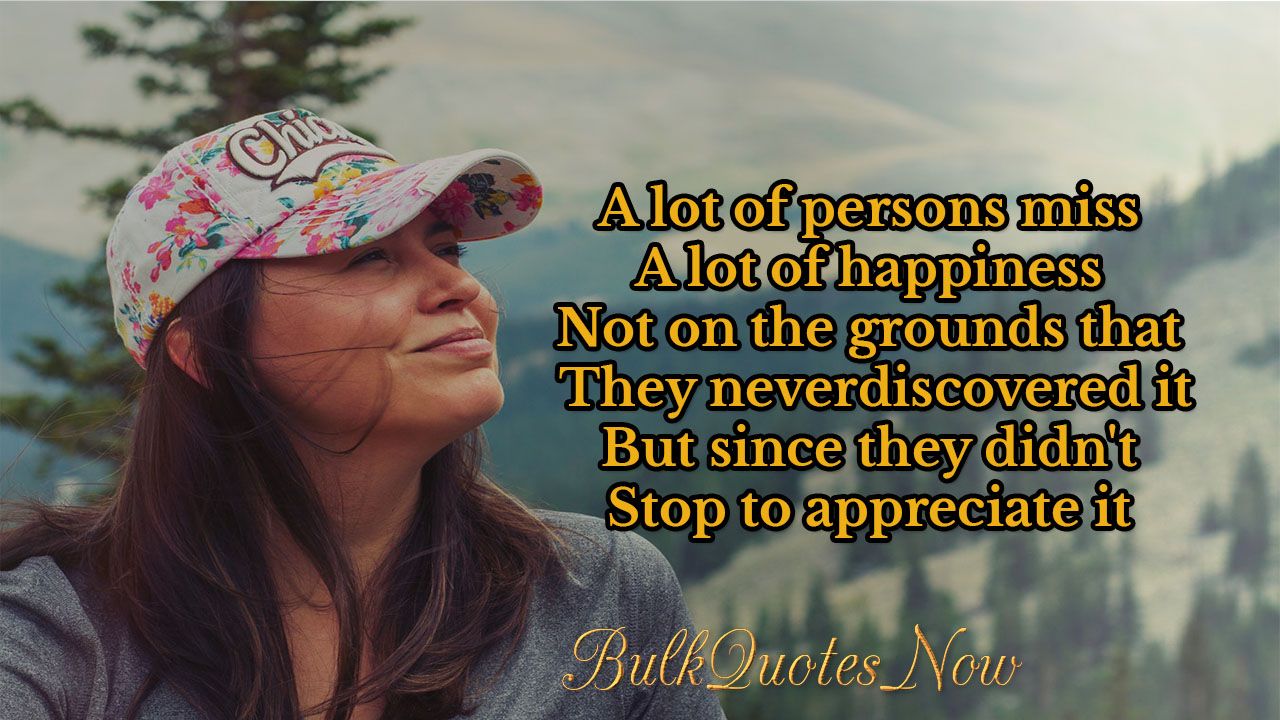 A lot of persons miss a lot... | Happy quotes, Happy life quotes, Happy