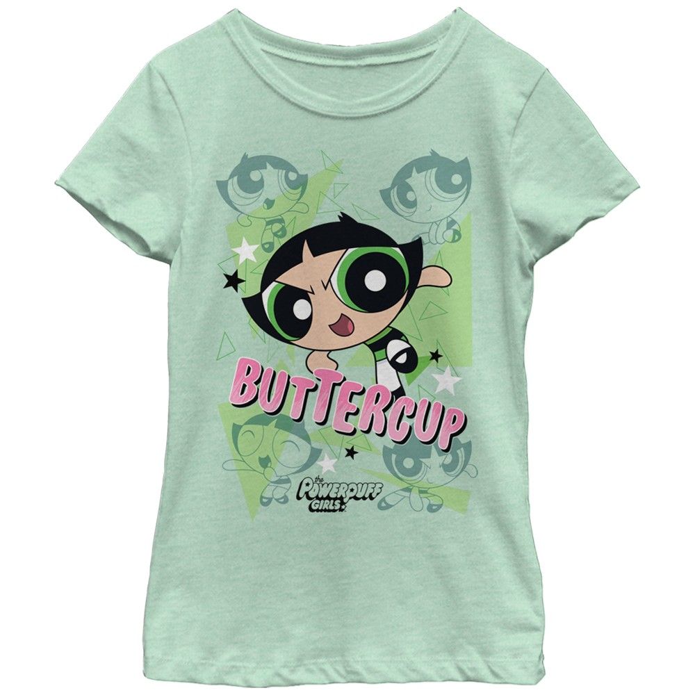 The Powerpuff Girls Girl S Buttercup T Shirt Mint S Powerpuff Girls Shirts T Shirt