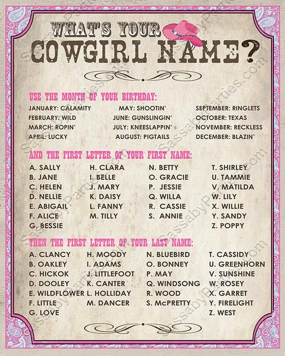 Cowgirl Name Poster PINK INSTANT DOWNLOAD what s Your Cowgirl Name cowgirl-name-poster-pink-instant-download-what-s-your-cowgirl-name