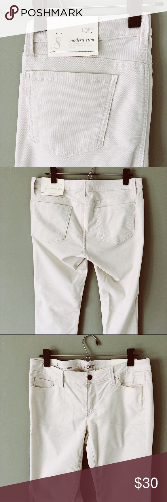 ann taylor white pants