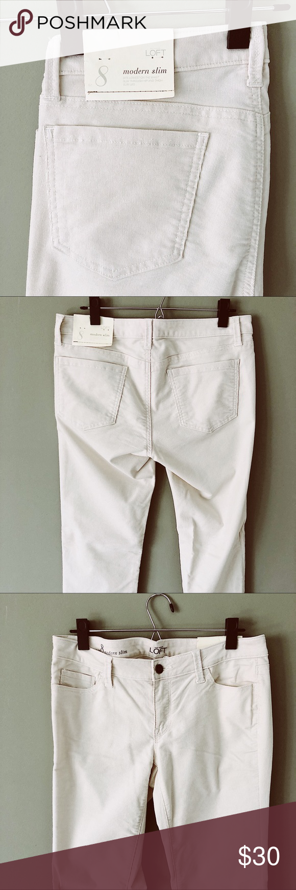 Ann Taylor Loft | Winter White Corduroy pants | Corduroy pants, Winter ...