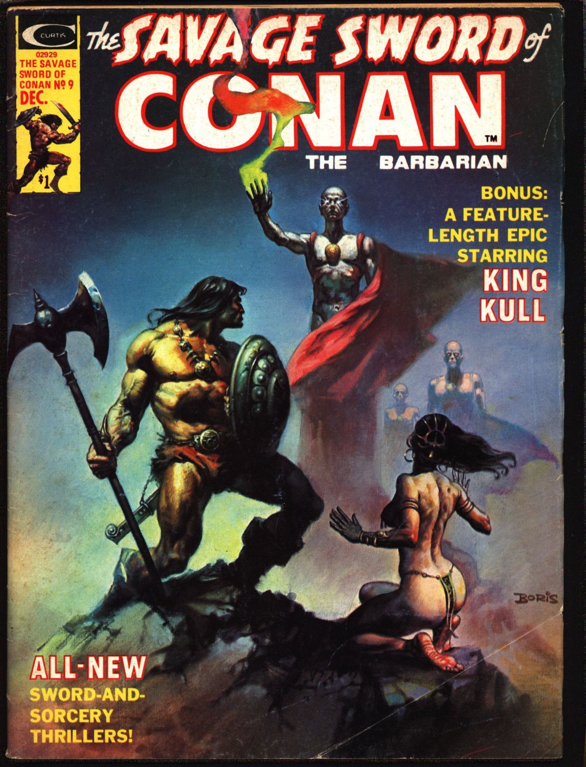 Savage Sword Of Conan 9 B Robert E Howard King Kull Roy Thomas Doug Moench Pablo Marcos Sonny Trinidad Barbarian Sword Sorcery Fantasy Conan The Barbarian Sword And Sorcery Barbarian