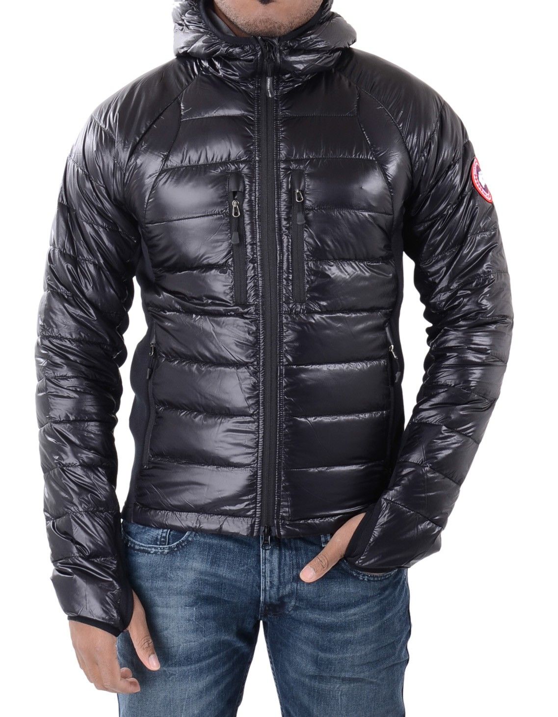 Canada Goose Hybridge Lite Hoody Black Muzhskie Zimnie Kurtki Zimnie Kurtki Kurtka