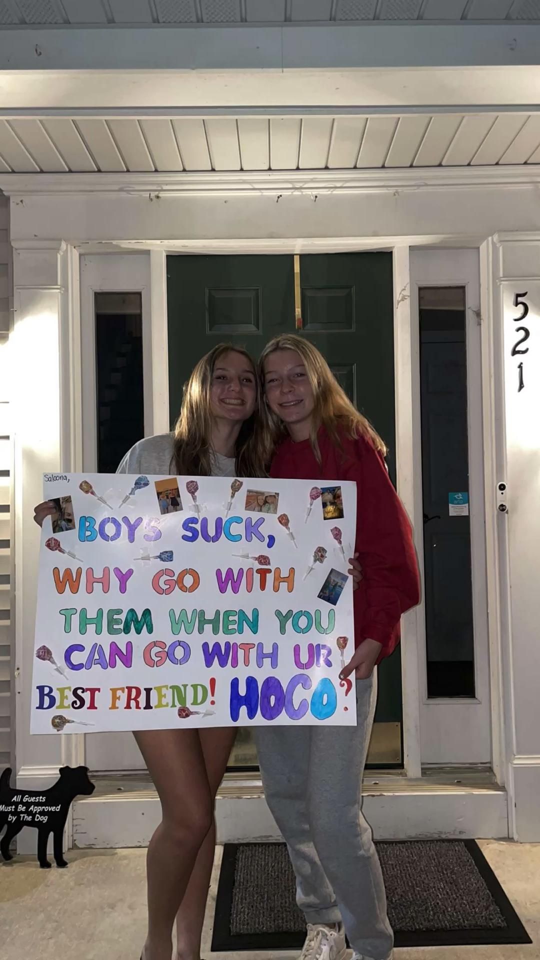 Best friend homecoming poster – Artofit