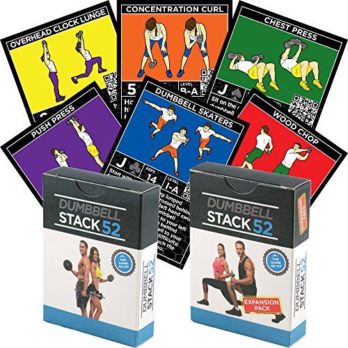 Video Instructions Included Exercise Band Workout Playing Card Game Resistance Band Exercise Cards by Stack 52 Home Fitness Training Program for Elastic Rubber Tubes and Stretch Band Sets.