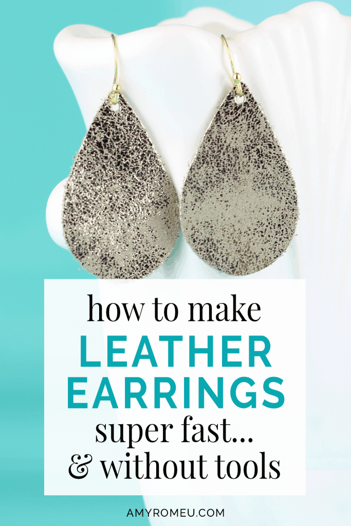 Diy Leather Earrings Without Tools How To Make Leather Leather Earrings Diy Leather Earrings