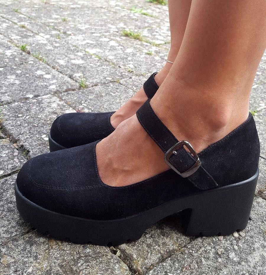 topshop black suede shoes