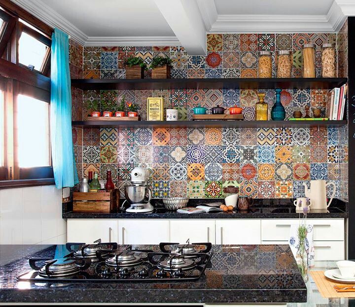 mur de #tuiles #boho #kitchen #bohemian #tiles #azulejos #cocina - azulejos de cocina mur de #tuiles #boho #kitchen #bohemian #tiles #azulejos #cocina - azulejos de cocina