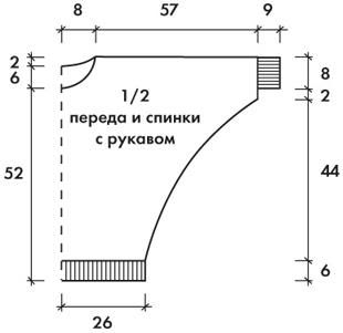 Выкройка для свитера летучая мышь