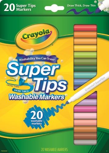 Super Marker Crayola 20 Ct Super Tips Washable Markers