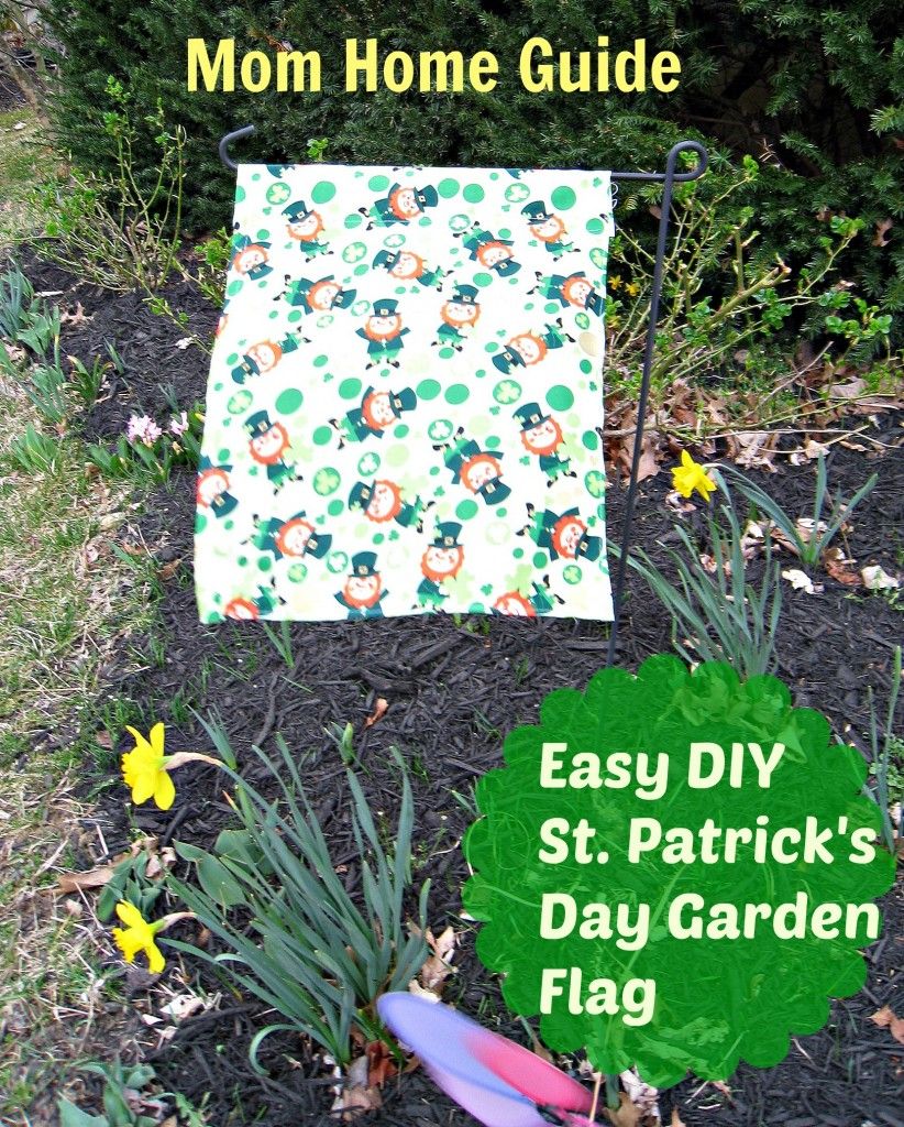 Diy Garden Flag For St Patrick S Day Diy Garden Flag For St Patrick S Day